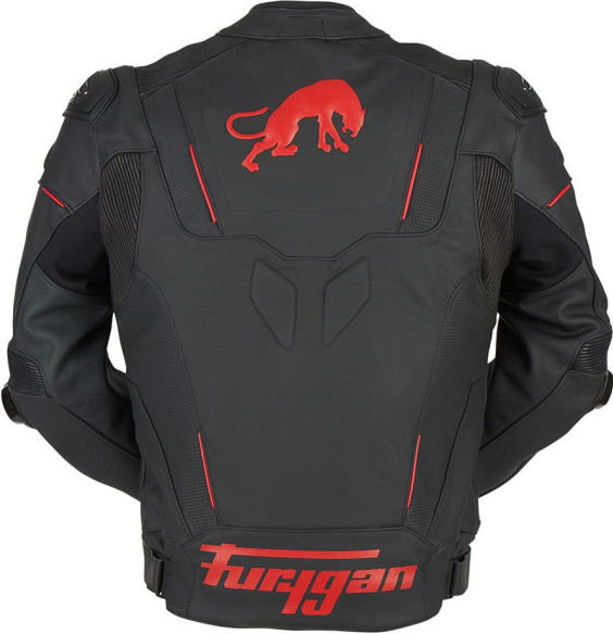 Geaca Moto Piele Raptor Evo 2 Black/Red