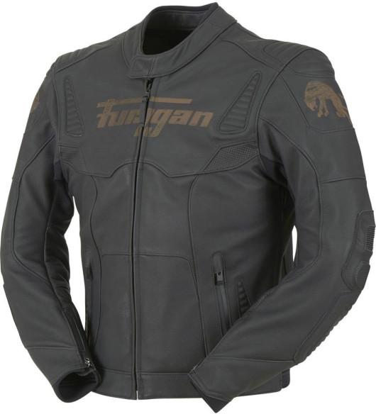Geaca Moto Piele Sherman Black 2022