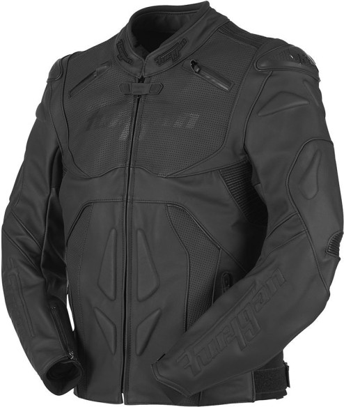 Geaca Moto Piele Ghost Black