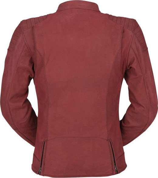 Geaca Moto Piele Dama Bordeaux Debbie