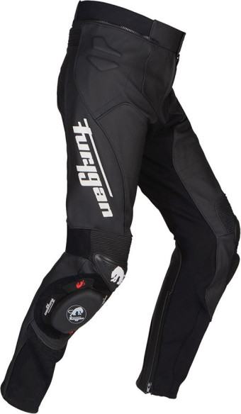 Pantaloni Moto Piele Raptor Evo Black/White
