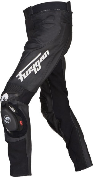 Pantaloni Moto Piele Raptor Evo Black/White