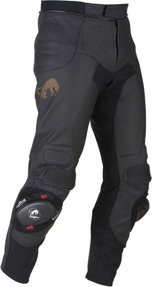 Pantaloni Moto Piele Sherman Black