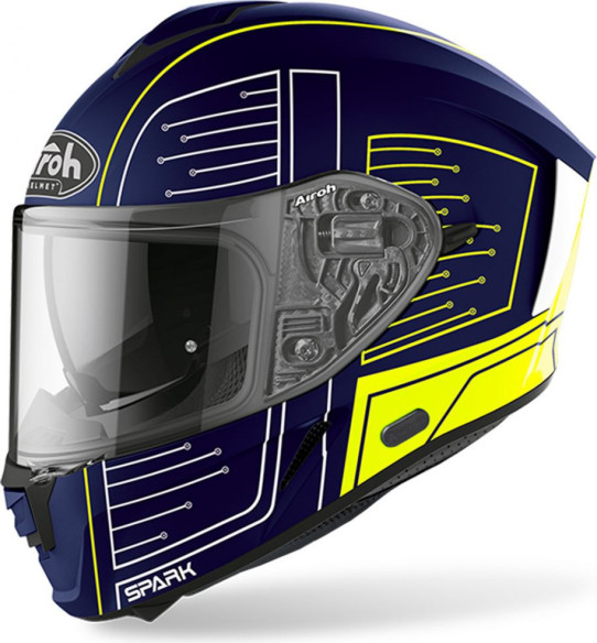 Casca Moto Full-Face Spark Cyrcuit Blue Gloss