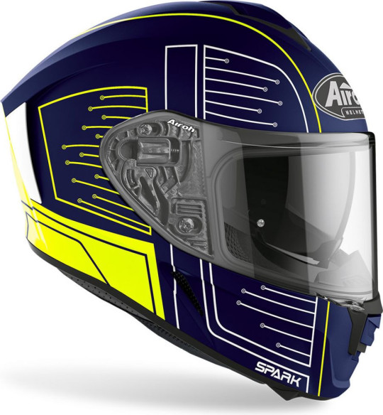Casca Moto Full-Face Spark Cyrcuit Blue Gloss