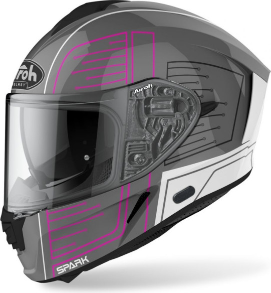 Casca Moto Full-Face Spark Cyrcuit Pink Gloss
