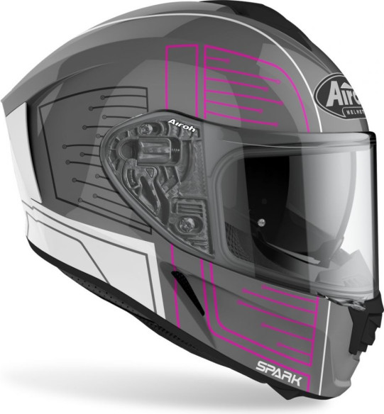 Casca Moto Full-Face Spark Cyrcuit Pink Gloss