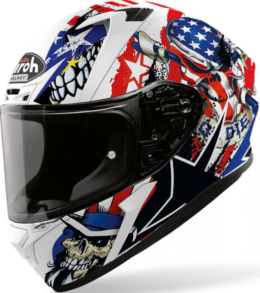 Casca Moto Full-Face Valor Uncle Sam Matt