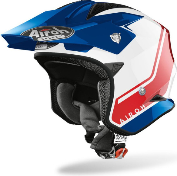 Casca Moto Jet Trr-S Keen Blue/Red Gloss