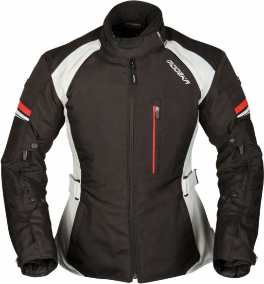 Geaca Moto Textila Dama Violetta Black/White/Red