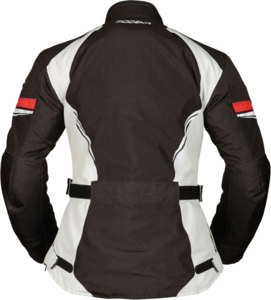 Geaca Moto Textila Dama Violetta Black/White/Red