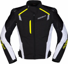 Geaca Moto Textila Lineos Black/White/Yellow