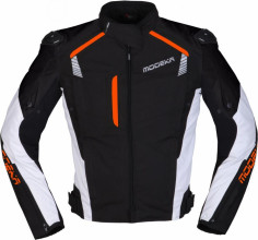 Geaca Moto Textila Lineos Black/White/Orange