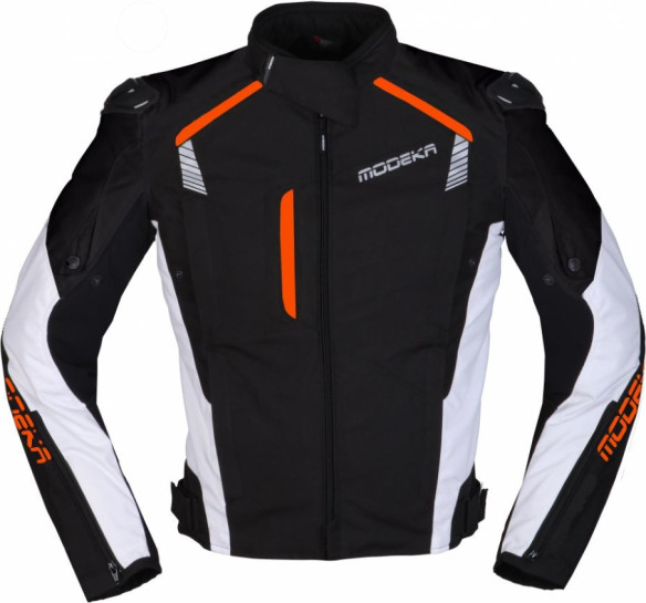 Geaca Moto Textila Lineos Black/White/Orange