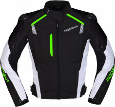 Geaca Moto Textila Lineos Black/White/Green