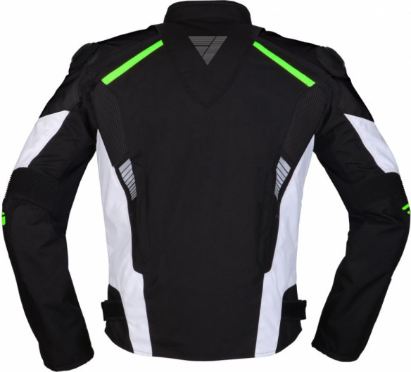 Geaca Moto Textila Lineos Black/White/Green
