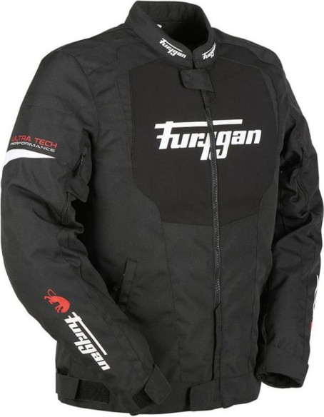 Geaca Norman Black/White/Red