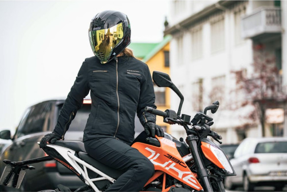 Geaca Moto Dama Textila Hella Black