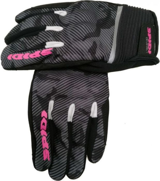 Manusi Moto Textille Dama Flash CE Black Camouflage Pink
