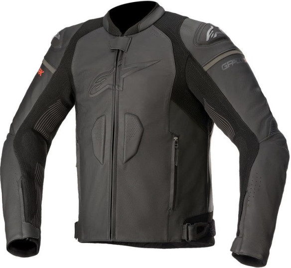 Geaca Moto Piele GP PLUS R V3 Rideknit Black/Black