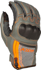 Manusi Moto Piele Induction Cool Gray/Strike Orange
