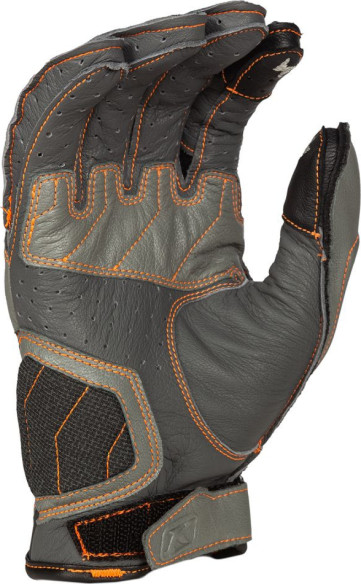 Manusi Moto Piele Induction Cool Gray/Strike Orange