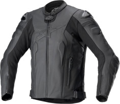 Geaca Moto Piele Missile V2 Black/Black
