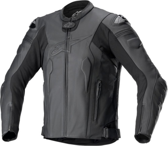 Geaca Moto Piele Missile V2 Black/Black