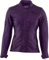Geaca Moto Piele Dama Jack Joyce Purple/Black