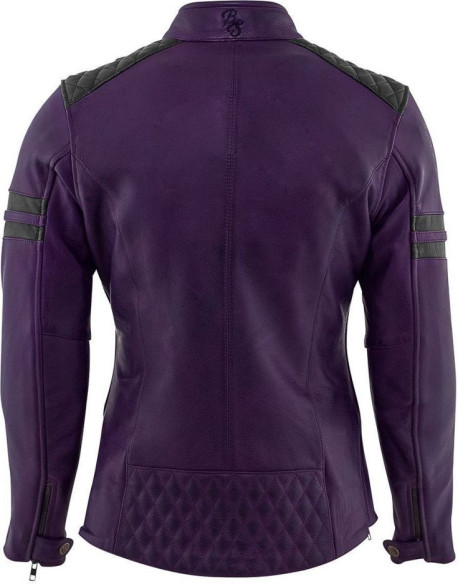 Geaca Moto Piele Dama Jack Joyce Purple/Black