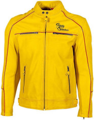 Geaca Moto Piele Chase Yellow/Black