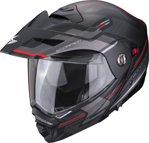 Casca Moto Flip-UP/Touring/Adventure ADX-S Carrera Black Matt/Red 23