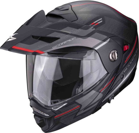 Casca Moto Flip-UP/Touring/Adventure ADX-S Carrera Black Matt/Red 23