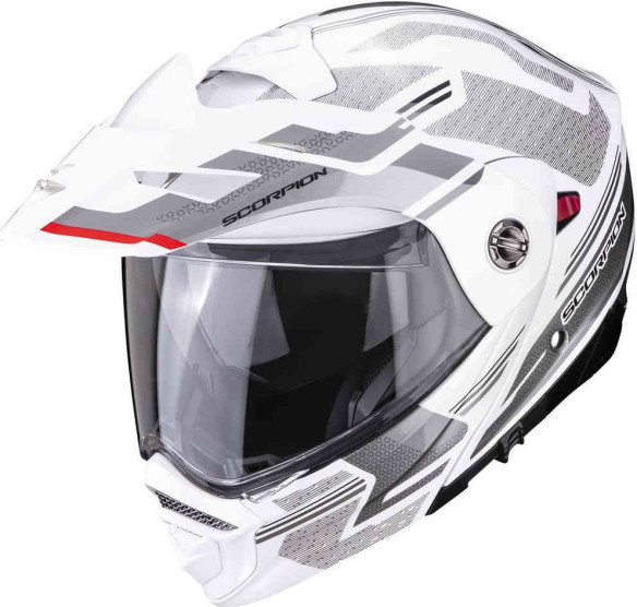 Casca Moto Flip-UP/Touring/Adventure ADX-S Carrera White/Silver 23