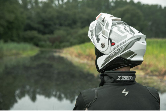Casca Moto Flip-UP/Touring/Adventure ADX-S Carrera White/Silver 23
