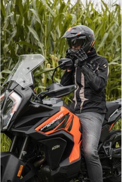 Casca Moto Flip-UP/Touring/Adventure ADX-2 Camino Black Matt/Orange 2023