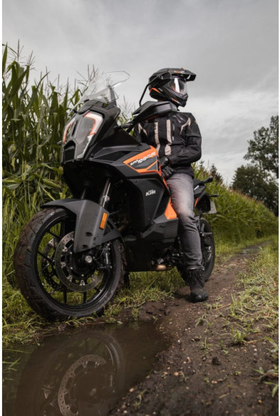 Casca Moto Flip-UP/Touring/Adventure ADX-2 Camino Black Matt/Orange 2023