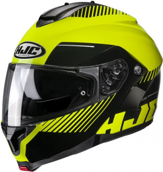 Casca Moto Flip-Up C91 Prod Black/Yellow