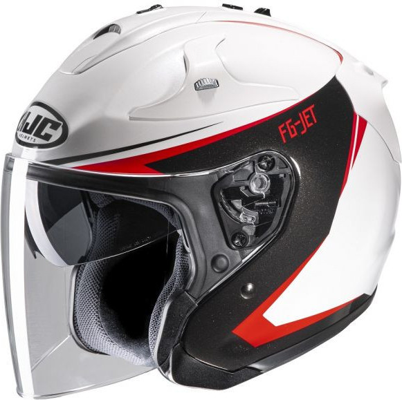 Casca Moto Open-Face FG-Jet Balin White/Red/Black