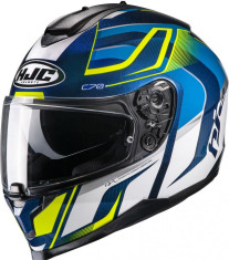 Casca Moto Full-Face C70 Lantic Blue/White/Yellow Fluo