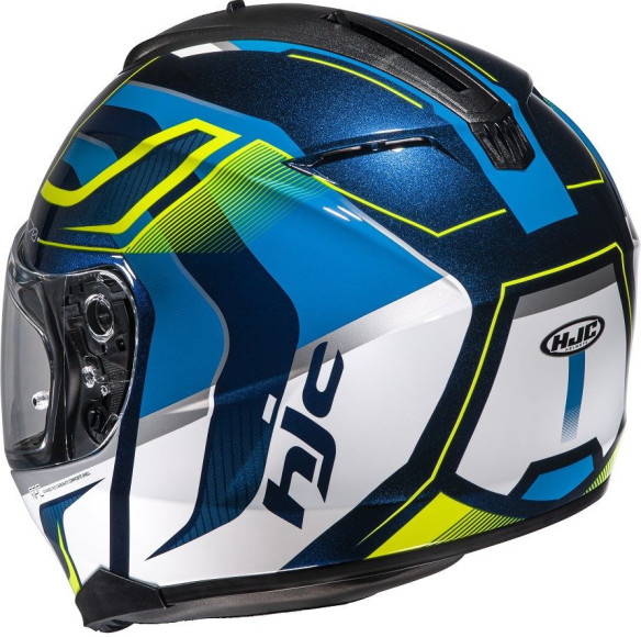Casca Moto Full-Face C70 Lantic Blue/White/Yellow Fluo
