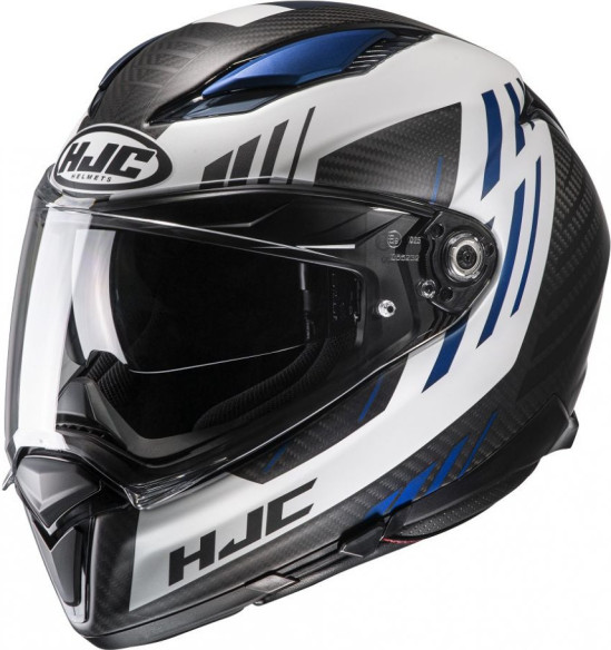 Casca Moto Full-Face F70 Carbon Kesta Black/White/Blue