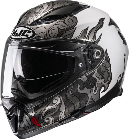 Casca Moto Full-Face F70 Spector Black/White