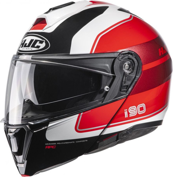 Casca Moto Flip-Up i90 Wasco Red/White/Black