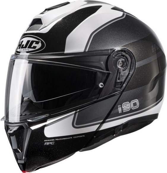 Casca Moto Flip-Up i90 Wasco Black/White