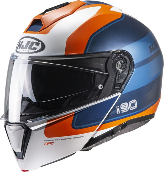 Casca Moto Flip-Up i90 Wasco Blue/Orange/White