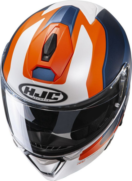 Casca Moto Flip-Up i90 Wasco Blue/Orange/White