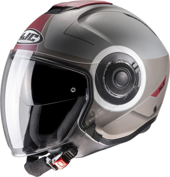 Casca Moto Open Face i40 Panadi Grey/Red