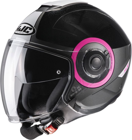 Casca Moto Open Face i40 Panadi Black/Pink