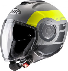 Casca Moto Open Face i40 Spina Grey/Yellow Fluo